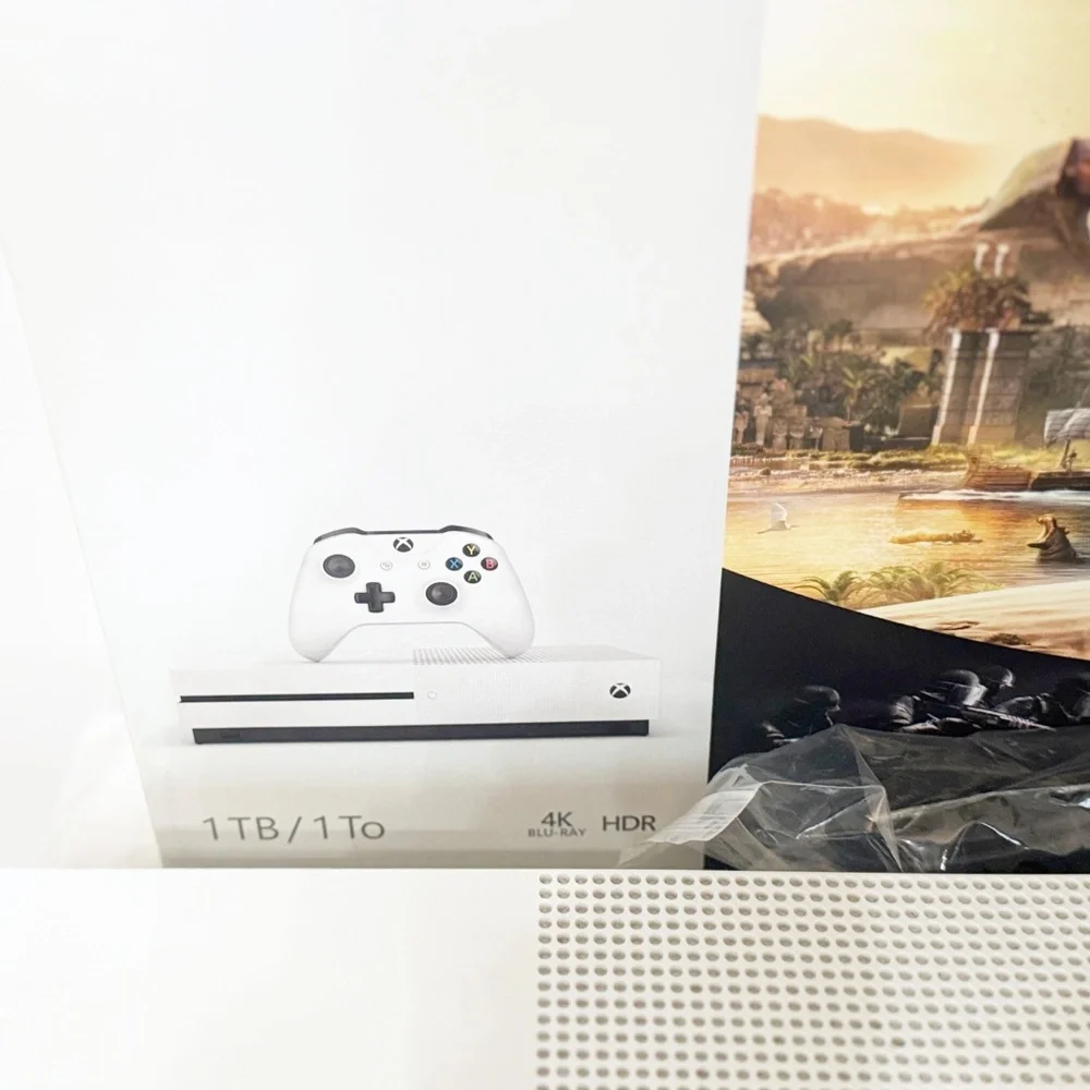 Microsoft Xbox One S 1TB Console - White- Model 1681- Bundle Games, Controller +